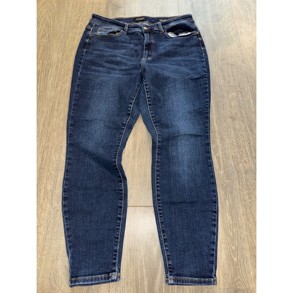 Judy Blue Dark Wash Skinny Fit Jeans Womens 16W High Rise Stretch Denim
